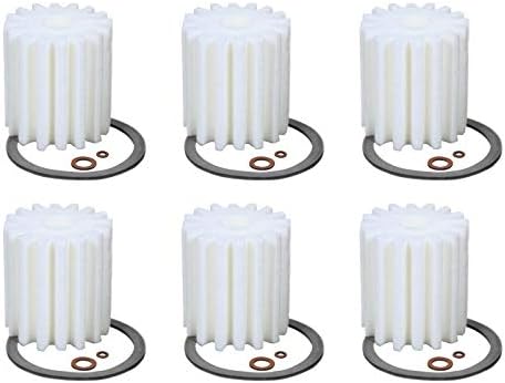6 Pack 1A Micron Fuel Oil Rated Filter 1A-30 1A-25A w/Gaskets For Boilers Furnaces Water Heaters by Unknown