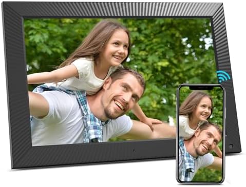 BSIMB 17 Inch Large Digital Picture Frame, 64GB FHD WiFi Digital Photo Frame Digital Art Frame with Dual Band Wi-Fi, Touchscreen, Remote Control, Easy to Share Photos via App, Wall Mountable by BSIMB