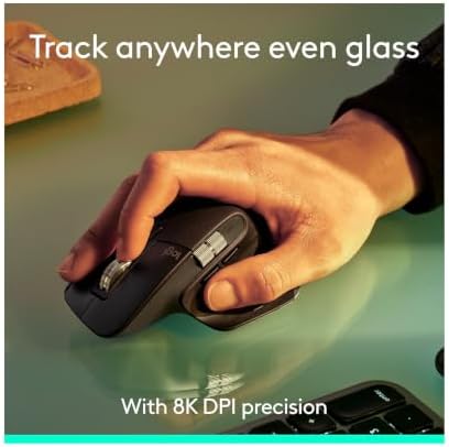 Logitech MX Master 3S - Performance Wireless Mouse with Ultra-Fast Scrolling, Ergo, 8K DPI, Track on Glass, Quiet Clicks, Bluetooth, Windows, Linux, Chrome, Black - Image 2