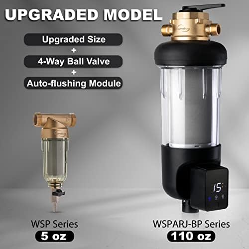iSpring WSP50ARJ-BP Jumbo Whole House Water Filter System, 50 Micron - Image 3