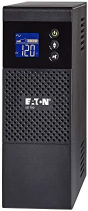 Eaton 5S700LCD UPS Battery Backup & Surge Protector, 700VA / 420W, AVR, LCD Display, Line Interactive by Eaton