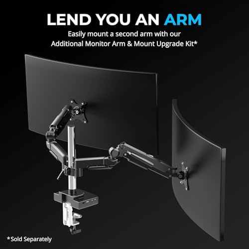 SABRENT Thunderbolt 4 Docking Station with Monitor Desk Mount, Gas-Lift Arm, 4 USB Ports, UHS-II Card Reader, Gigabit Ethernet, HDMI, DisplayPort, 8K/4K, VESA Mount for Monitors up to 32” (DS-T4WA) - Image 5