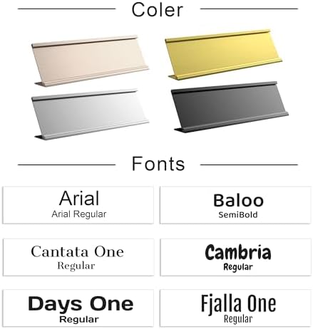 Personalized Wall Mount Name Plate, Custom Engraved Office Sign - Image 6