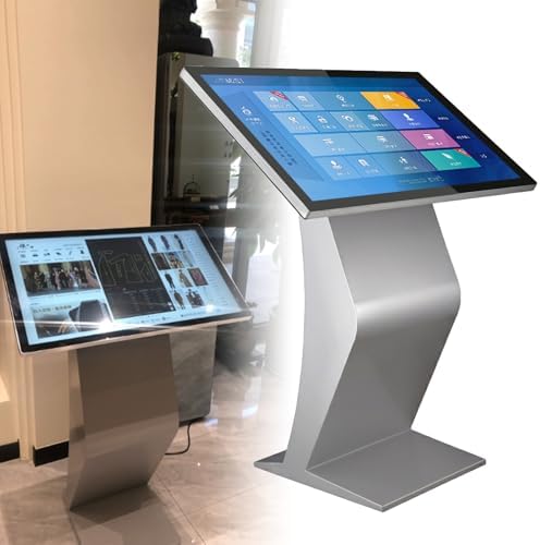 22/32 Inch Capacitive Multi-Touch Screen Industrial Monitor, 16:9 Display 1920 X 1080p, USB/HDMI/WiFi, Digital Signage Displays and Player for Advertising Silver-22Inch by Unknown