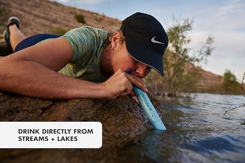 LifeStraw Personal Water Filter for Hiking, Travel and Emergency, Navy, 1PK - Image 5