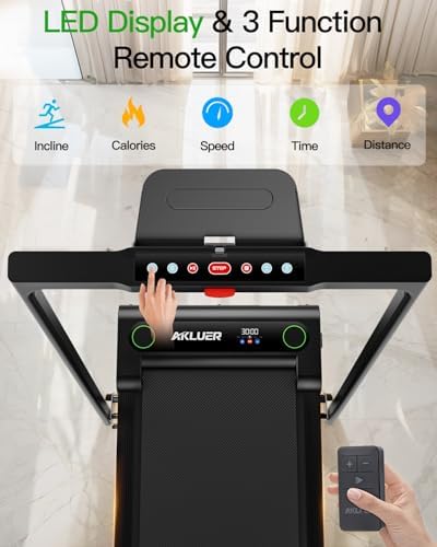 AKLUER Walking Pad Treadmill - 2.5HP Under Desk Treadmill with Incline - Image 3