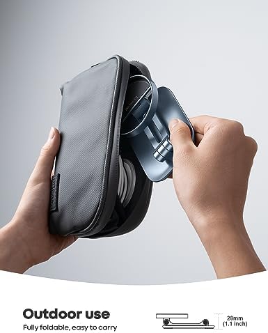 Lamicall Phone Stand for Apple 15W MagSafe Charger - Collasple Adjustable Charging Holder Dock Cradle for Desk, Compatible with Airpods, iPhone 16 15 14 13 12 Plus, Pro, Pro Max, Grey [Stand Only] - Image 5