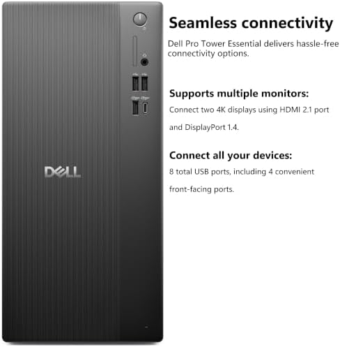 Dell Pro Tower Business Desktop, 8GB DDR5, 512GB SSD, Professional Work PC - Image 4