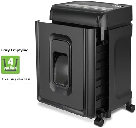 Aurora AU1270XA Professional Grade 12-Sheet Security P-4 Cross-Cut Paper and Credit Card/ 20 Minutes Continuous Run Time Shredder - Image 4