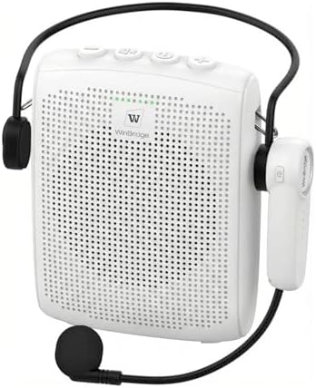 WinBridge Wireless Voice Amplifier 15W Bluetooth Headset Mic for Teachers by WWINBRIDGE