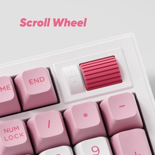 Akko 5098B Wireless Gaming Keyboard with Screen, Prunus Lannesiana Hot-Swappable Full Size Mechanical Keyboard with Scroll Wheel, Numberpad, RGB Gasket Keyboard, Piano Pre Lubed Switch - Image 5