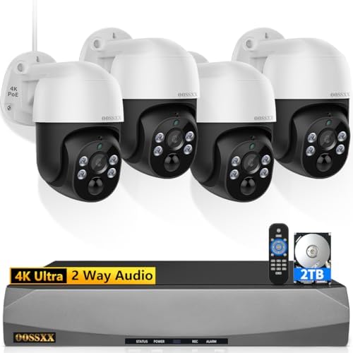 (2026 New) 4K PTZ PoE Wired Security Camera System Outdoor Surveillance by OOSSXX