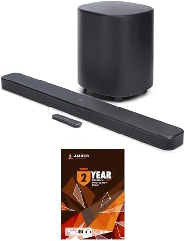 JBL BAR-500-MK2 Dolby Atmos Soundbar with a 10" Wireless Subwoofer and 2 Year Amber Protection Plan (2025) by JBL