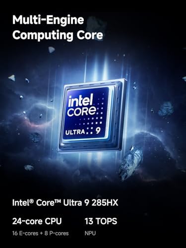 MINISFORUM MS-02 Ultra Workstation Mini PC, Intel Core Ultra 9 285HX (24C/24T, up to 5.5GHz), PCIe 5.0 x16, 32GB RAM 1TB SSD,USB4 v2 80Gbps, Dual 25GbE+10GbE+2.5GbE, Wi-Fi 7, 350W PSU - Image 2