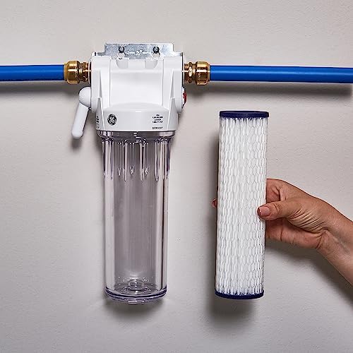 GE FXWPC Whole House Water Filter,Replacement for Water Filtration System,NSF Certified: Reduces Sediment,Rust & Other Impurities from-Water,Replace Every 3 Months for Best Results,Filter,(Pack of 12) - Image 3