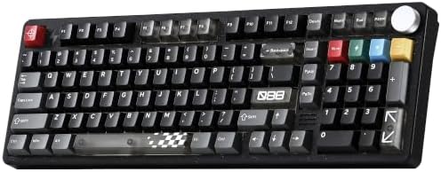 YUNZII AL98 PRO Aluminum Wireless Mechanical Keyboard(Black,Candy Switch) by YUNZIIMECHANICALKEYBOARD