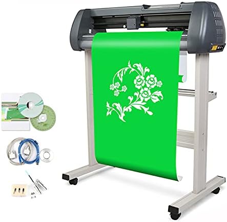 Vinyl Cutter Plotter Machine ，34 Inch Sign Making Machine with Stand for Paper Feed and Vinyl Cutting by Unknown