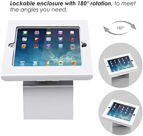 Kiosk Tablet Floor Stand for 10.2 inch iPad 7 8 9 Gen Key Lock Rotation BSF102T - Image 2