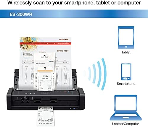 Epson ES-300WR Wireless Color Portable Duplex Document Scanner Accounting Edition for PC and Mac Auto Doc Feeder (ADF) - Image 4