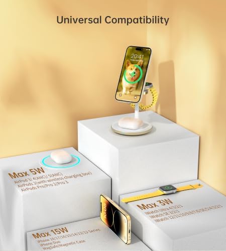 3 in 1 Magnetic Wireless Charging Station for Apple Devices,15W for Magsafe - Image 4