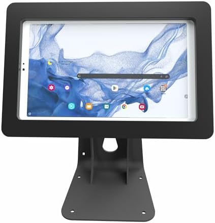 Anti-Theft Acrylic Case with 360 Rotate 180 Swivel Metal Desktop Stand & 90-Degree USB C Cable for Samsung Galaxy TAB A7 Lite 8.7" Tablet (Black, TAB A7 Lite 8.7) - Image 6