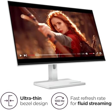 Lenovo L27q-4a - Everyday Monitor - 27" QHD IPS Display - 100Hz Refresh Rate - MaxxAudio® Tuned Speakers - VESA MediaSync - 1ms MPRT - Cloud Grey - Tilt Stand - Image 5