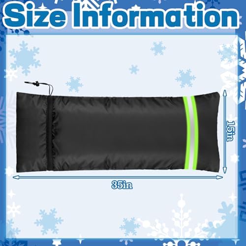 Zonon 6 Pcs Outdoor Faucet Cover Rv Park Water Hydrant Insulated Extended Hose Bib Insulated Sprinkler Freeze Protector Outdoor Winter Pipe Spigot Cover for Wall Taps (35" X 15") - Image 4