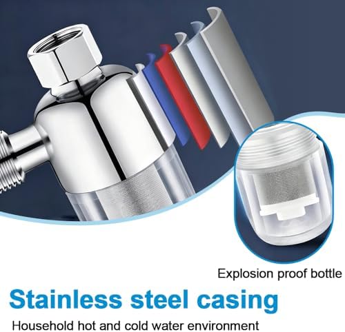 Washing Machine Water Filter, Stainless Steel Inline Sediment Filter Leak-Proof Tap Impurity Filtration for Washing Machines, Showers, Faucets, Heater - Image 6