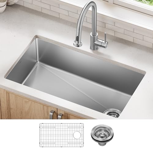 KRAUS Stainless Steel 33 in 18 Gauge Undermount Kitchen Sink KHU640-33 by Unknown