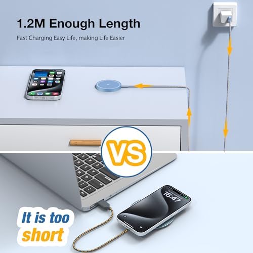 MagSafe Charger 2 Pack: Magnetic Wireless Charge iPhone 17-12 & AirPods - Image 7