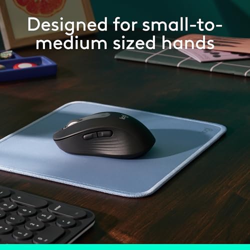 Logitech Signature M650 Wireless Mouse Small to Medium Sized Hands - Black - Image 3
