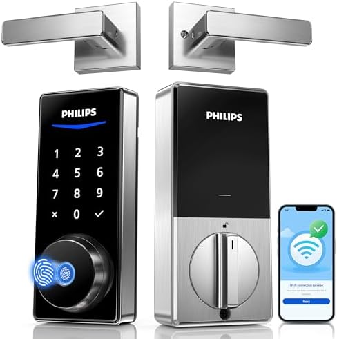 Philips Wi-Fi Smart Deadbolt Lock with 2 Handle, Keypad Front Door Lock Set by Unknown