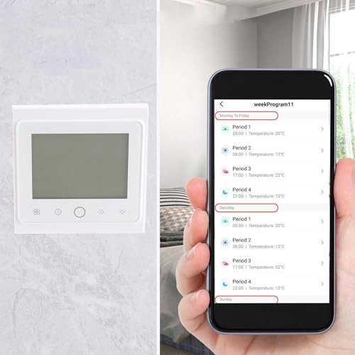 RiToEasysports Zigbee Smart Thermostat for Effective Climate Control, UserFriendly Voice Activation for Hotels and Restaurants, Quality ABS Material - Image 3