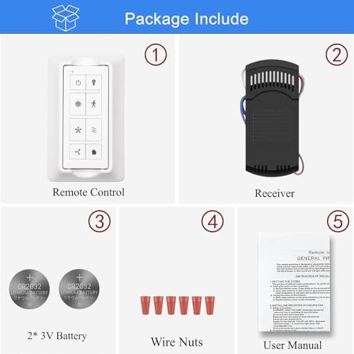 3-Speed Smart WiFi Ceiling Fan Remote Control Kit with Light Dimmer - Image 6