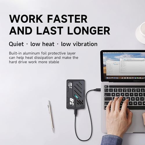 Ultra Slim Portable External Hard Drive USB 3.0 HDD Storage for PC, Laptop, Mac, Xbox one, PS4, PS5 (320GB) - Image 5
