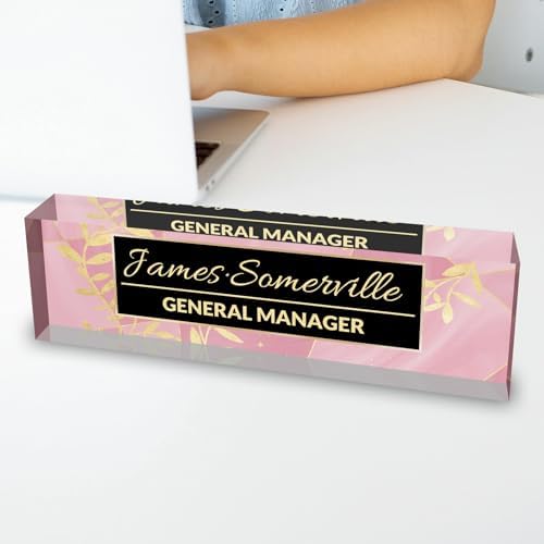 Desk Name Plate Personalized, Custom Name Plate for Desk, Acrylic Desktop Accessories, Office Gift & Decor for Women Men, Teacher Nurse Boss Employee Appreciation Gifts - Image 5