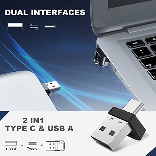Metal Presentation Clicker for PowerPoint with 2‑in‑1 USB/Type C Receiver - Image 4