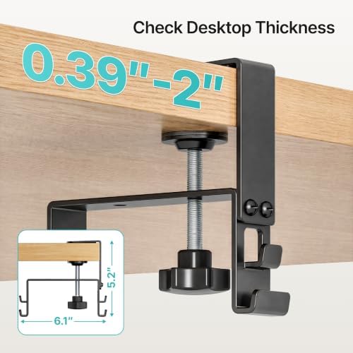 PEGZONE No Drill Under Desk Cable Management Tray, 47.2" Fabric Organizer - Image 3