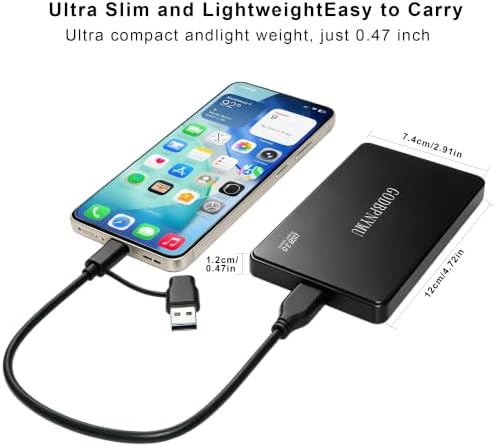 750GB External Hard Drive USB 3.0 – Plug & Play - Image 5