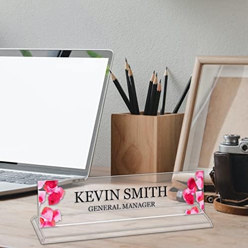 Custom Acrylic Name Plate for Desk, Office Personalized Desk Name Plate - Image 4