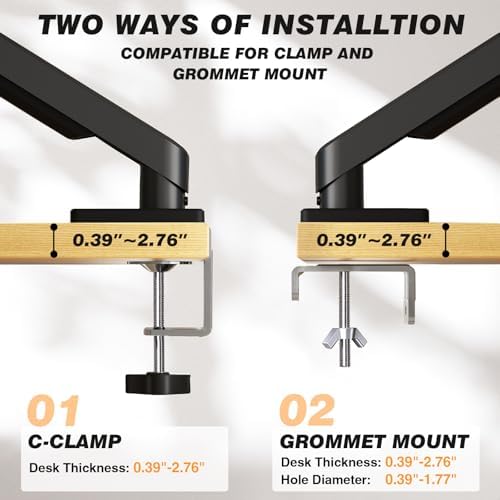 5Rcom Single Monitor Arm for 13-35 Inch Computer Screens - Image 5