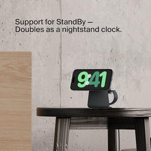 Belkin Qi2 15W Wireless Charging Dock, 2 in 1 Fast iPhone Charger - Image 6