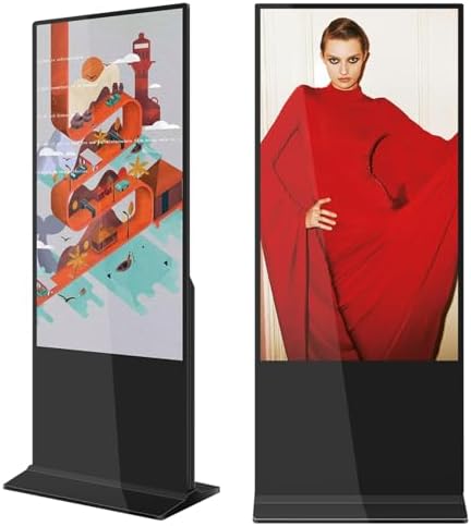 55 Inch Digital Signage Display, Android 14 OS 4K UHD Floor Standing Advertising Screen Commercial LCD Monitor Interactive Kiosk with USB/HDMI Input, Non-Touch by PWR4GTR
