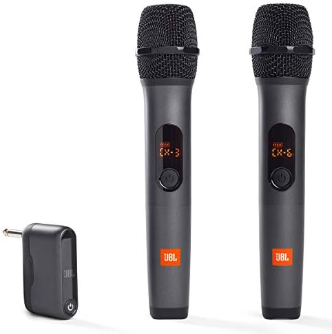 JBL Wireless Two Microphone System with Dual-Channel Receiver, Black by JBL