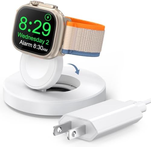Upgraded for Apple Watch Charger,Portable Magnetic Fast Charging Dock by ZAPOGO