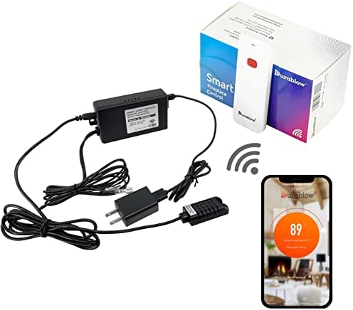 Durablow SH3002-RH On/Off WiFi Gas Fireplace Remote Control for Millivolt Valve, Smart Home, Compatible with Alexa, Google Home, Siri (Timer + Thermostat + Programmable + Remote Handset) by Durablow