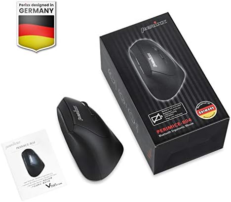 Perixx PERIMICE-804 Bluetooth Vertical Mouse, Bluetooth Connection for Windows and Android System, Works Without USB Receiver, Black - Image 7
