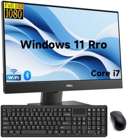 Dell OptiPlex 7460 All-in-one PC, Core i7-8700, 256GB SSD, 8GB RAM(Renewed) by Amazon+Renewed