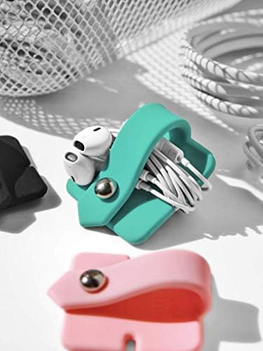 Cord Organizer Earbuds Holder Earphone Wrap Earphones Organizer Headset Headphone Earphone Wrap Winder Cord Manager Cable Winder Set of 2 - Image 6