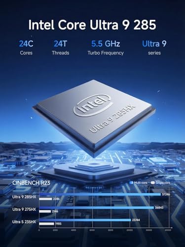 MINISFORUM MS-02 Ultra Workstation Core Ultra 9 285HX(24C/24T) Barebone Mini PC, HDMI|USB4|2xUSB4 V2 Output, 4x DDR5 SO-DIMM Slot, 4x SSD Slot, 2x25G SFP+, 1x10G RJ45, 1x2.5G RJ45 Port, WiFi7/BT5.4 PC - Image 3